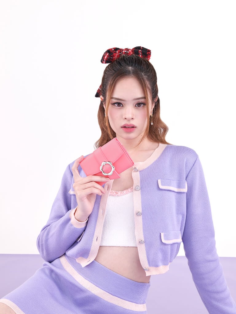 Petra Flower Buckle Wallet - CHARLES & KEITH