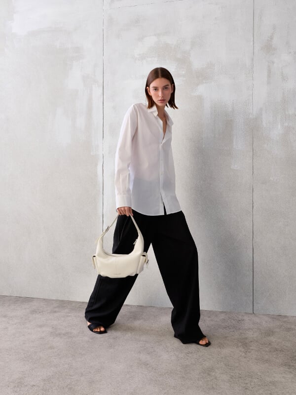 Women’s Bessie side-pocket hobo bag - CHARLES & KEITH