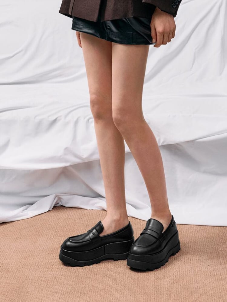 Women’s Barron platform penny loafers - CHARLES & KEITH