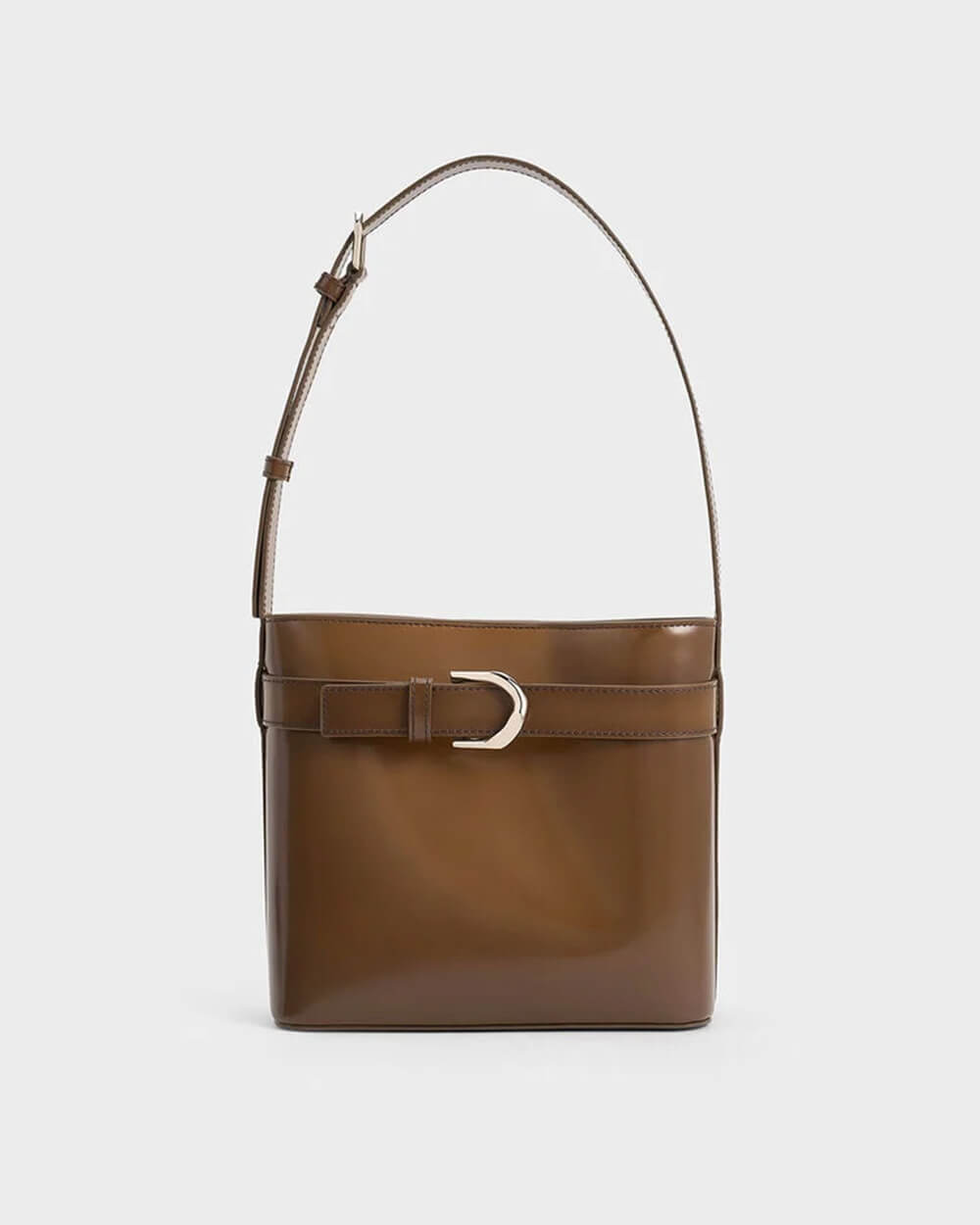 ◆Charles&Keith◆ SL210681164 Han So-hee Gavin Leather Belt Han So Hee and L'initial | Winter 2024 | CHARLES & KEITH