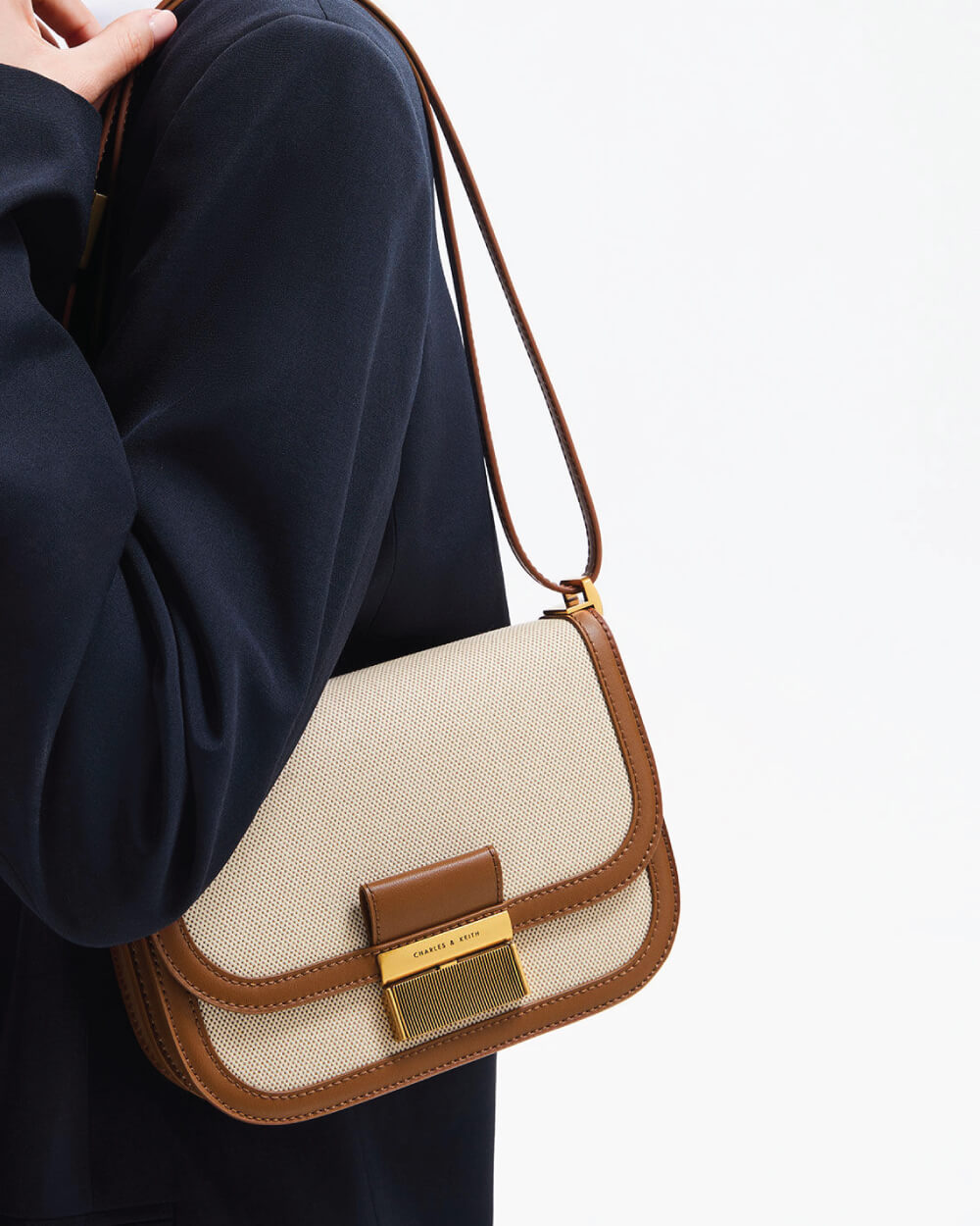 Women’s Charlot canvas crossbody bag - CHARLES & KEITH