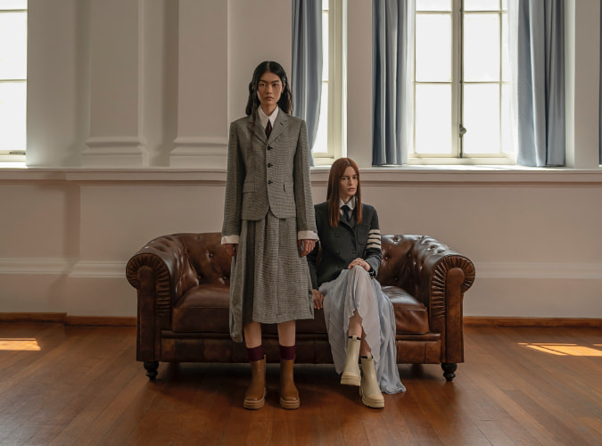 Women’s platform Chelsea boots and pull-on ankle boots (front view) – CHARLES & KEITH