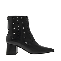 EMBELLISHED BLOCK HEEL ANKLE BOOTS