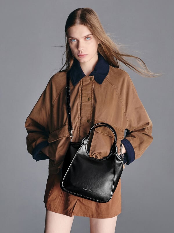 Women’s mini Sianna slouchy tote bag - CHARLES & KEITH