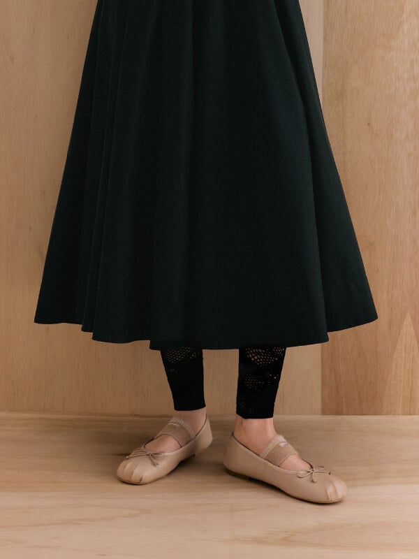 Woman’s Winona Bow Furry-Strap Mary Jane Flats - CHARLES & KEITH