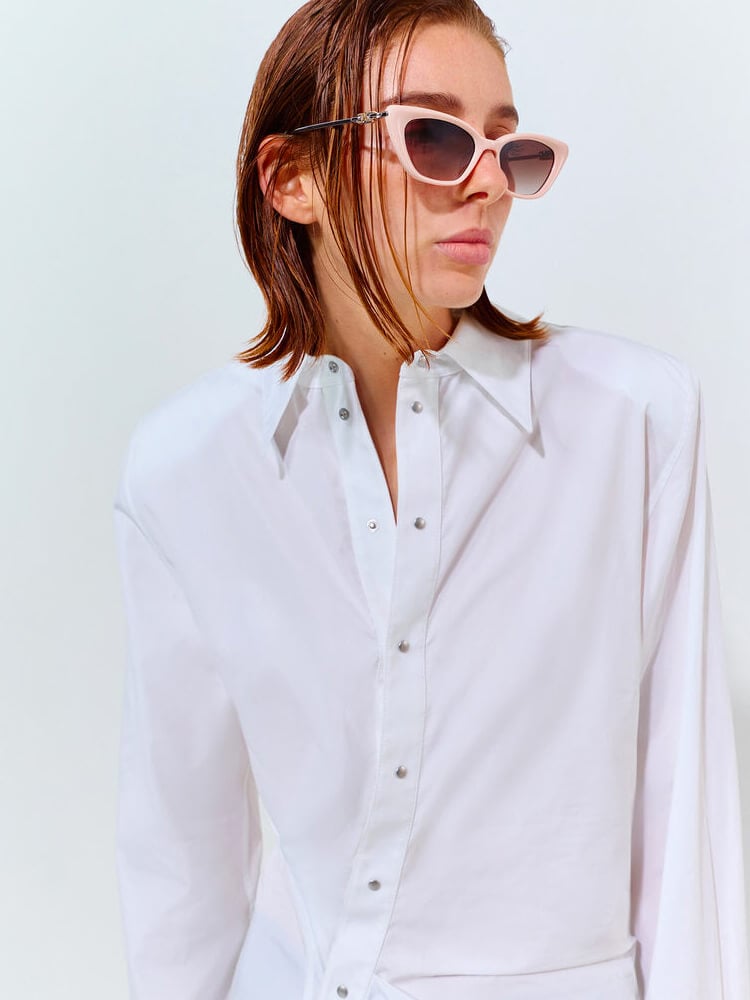 Women’s soft pink Adalyn cat-eye sunglasses - CHARLES & KEITH