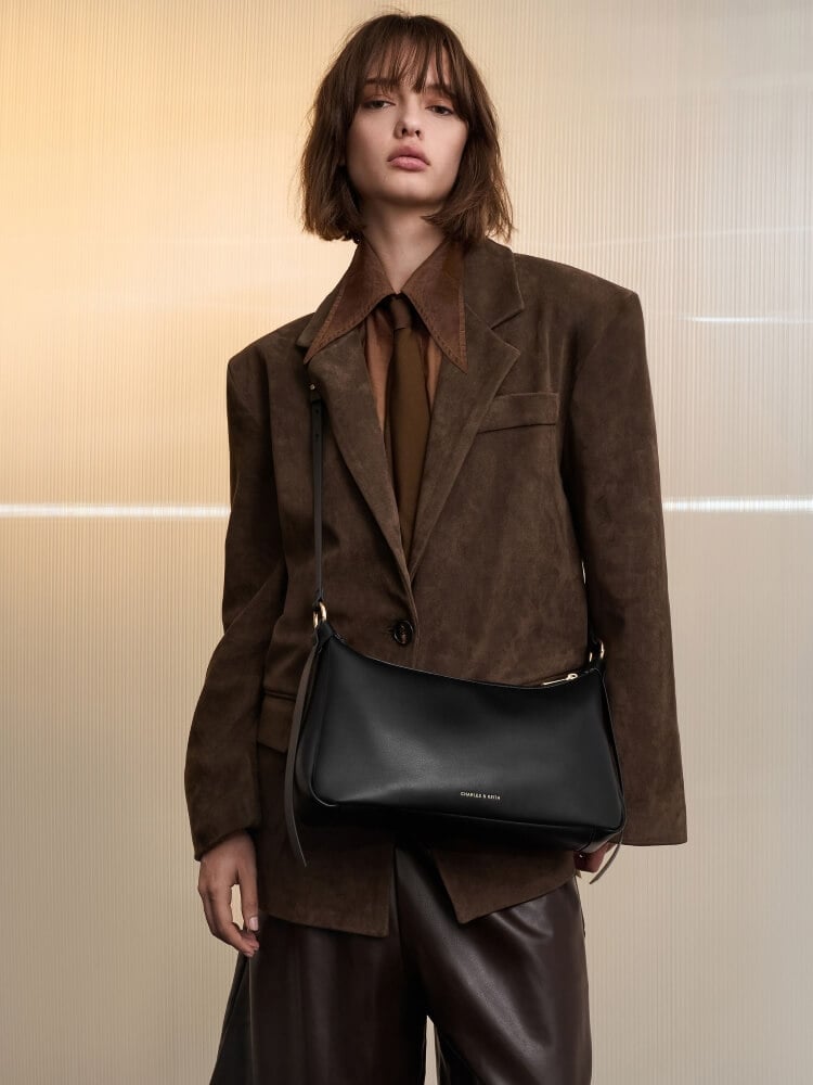 Calla shoulder bag in black - CHARLES & KEITH