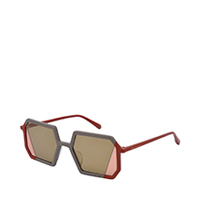 Two-Tone Geometric Sunglasses