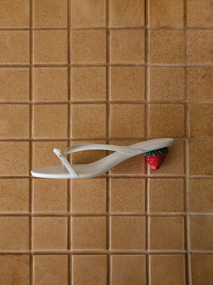 Women’s Sonali bow strawberry-heel mules - CHARLES & KEITH