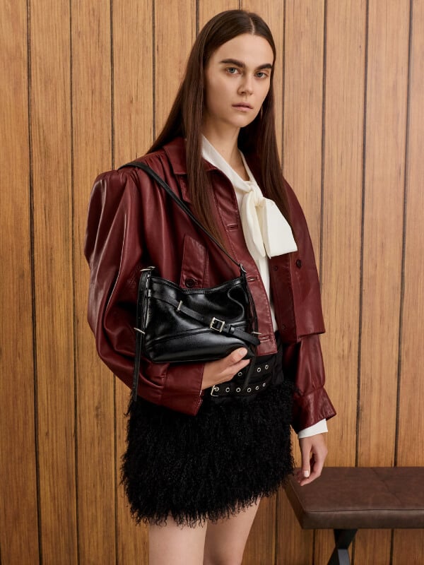 Women’s Bryna buckled-strap crossbody bag – CHARLES & KEITH
