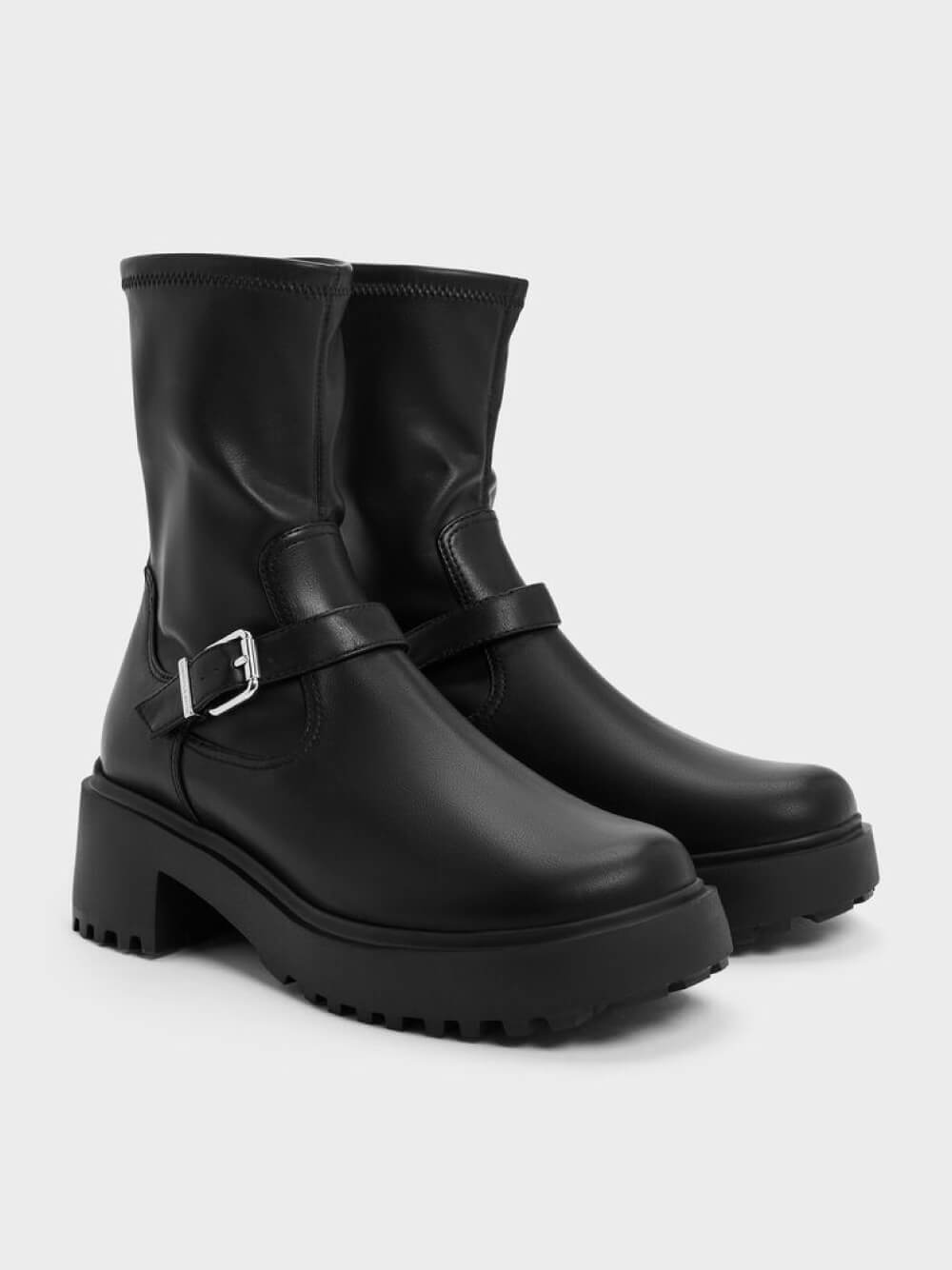 Woman’s Evan faux suede platform ankle boots