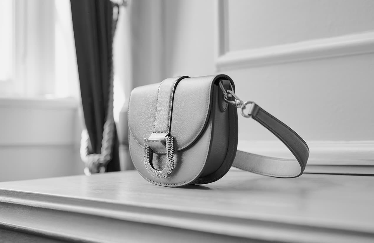 Women’s mini Gabine leather saddle bag – CHARLES & KEITH