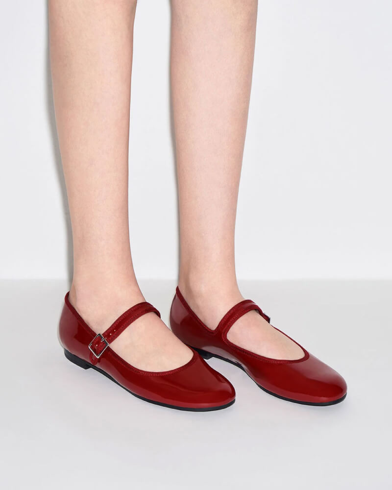 Women’s patent buckled Mary Jane flats - CHARLES & KEITH