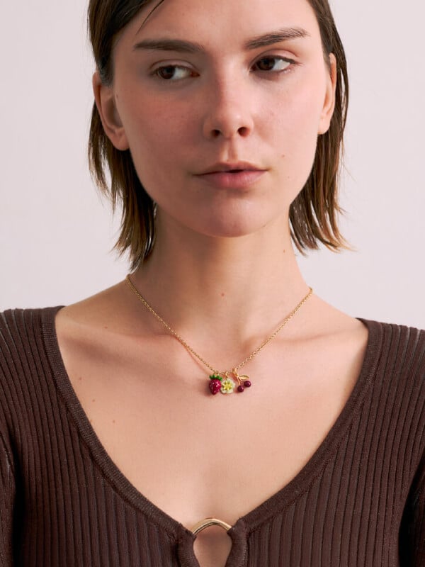 Women’s Francie flower charm, Francie cherry charm and Francie strawberry charm  - CHARLES & KEITH