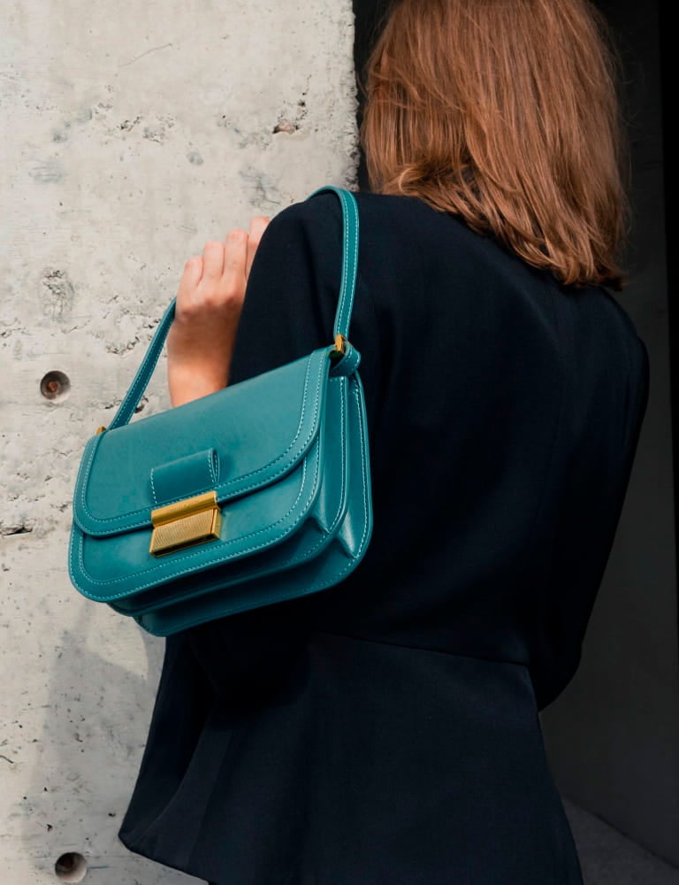 Women’s metallic push lock crossbody bag – CHARLES & KEITH