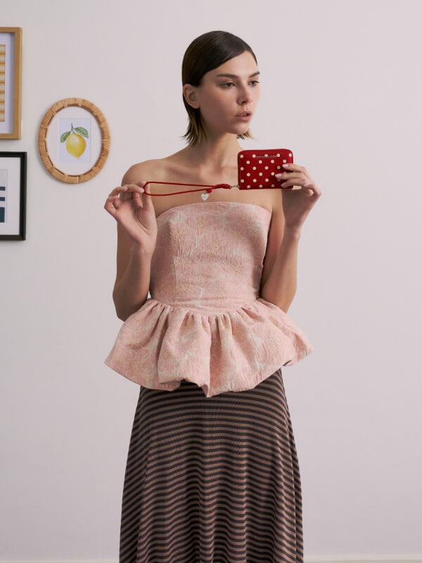 Women’s Sianna polka-dot wristlet - CHARLES & KEITH