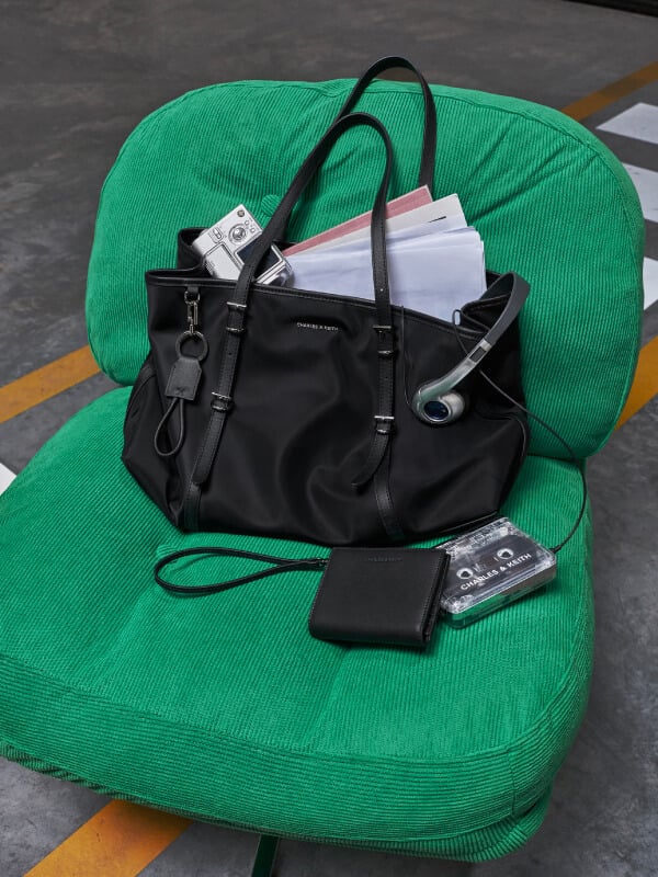 Women’s Levy nylon tote bag - CHARLES & KEITH