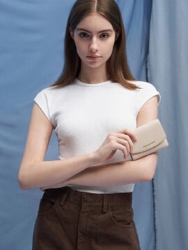 Women’s Briony curved flap wallet - CHARLES & KEITH