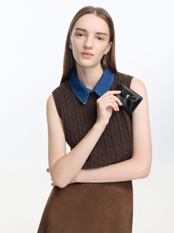 Women’s Halsey ruched card holder - CHARLES & KEITH