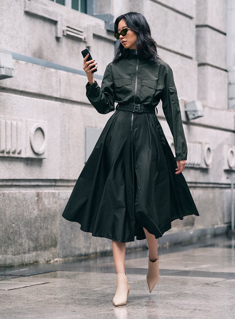 Women’s cone heel ankle boots and cat-eye acetate sunglasses – CHARLES & KEITH