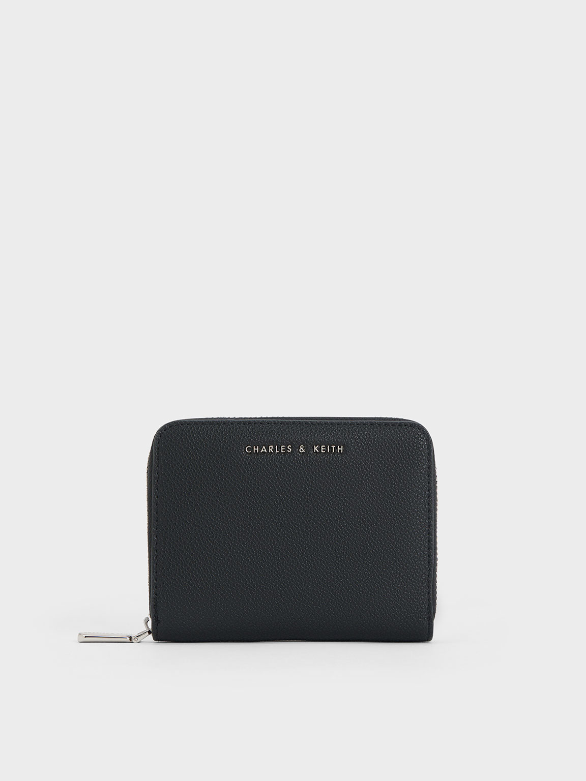 Black Dulcie Zip-Around Square Wallet - Black - Wallets - CHARLES