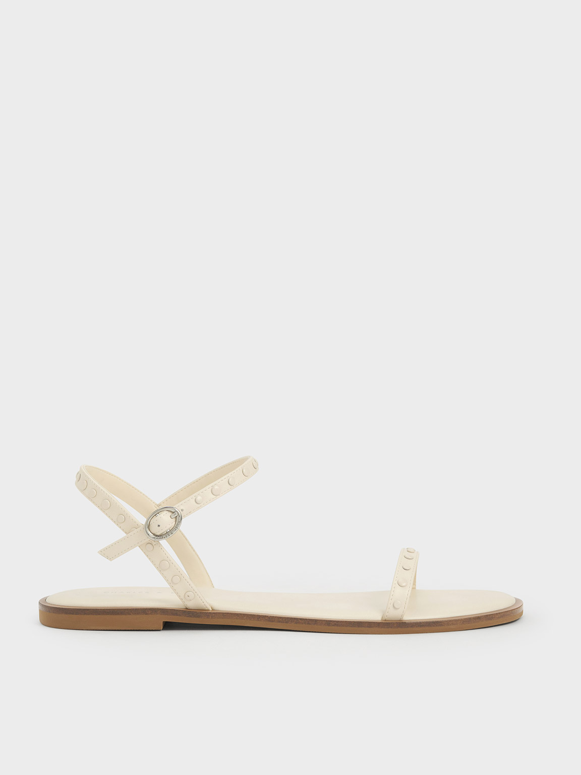 Chalk Studded Open Toe Sandals CHARLES KEITH