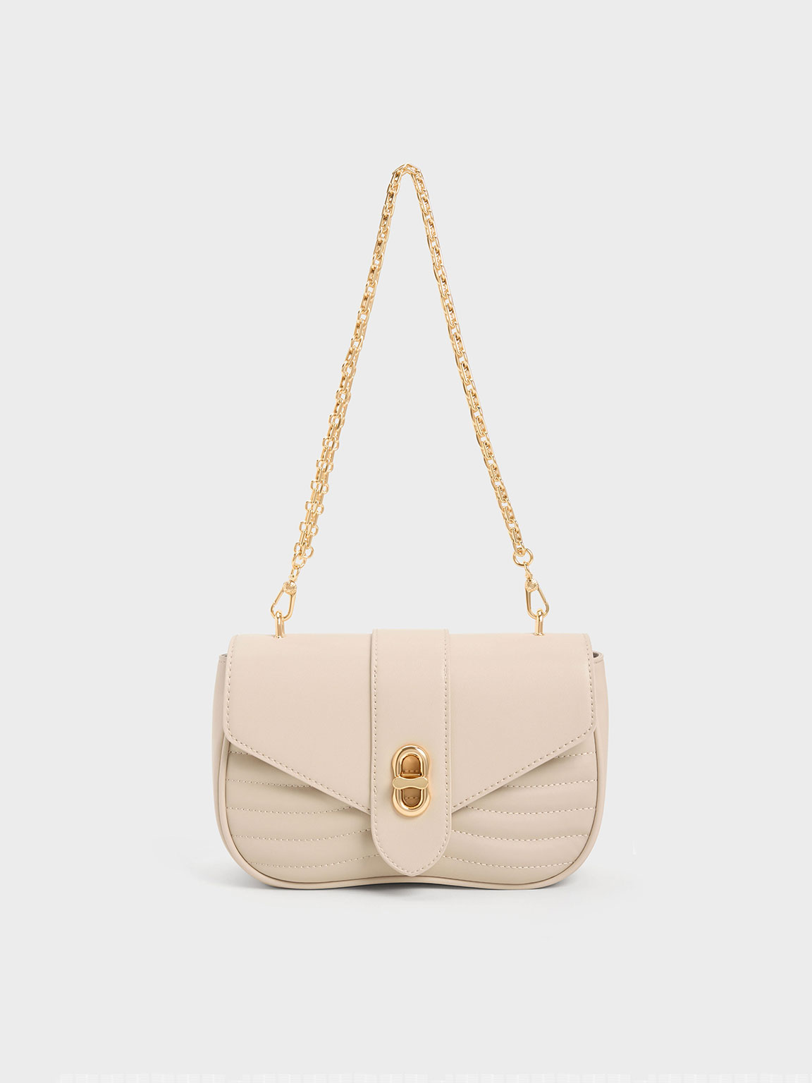 Oat Aubrielle Panelled Crossbody Bag - CHARLES & KEITH TH