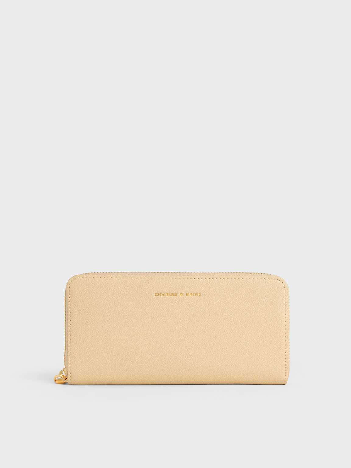 Beige Dulcie Zip-Around Long Wallet - CHARLES & KEITH TH