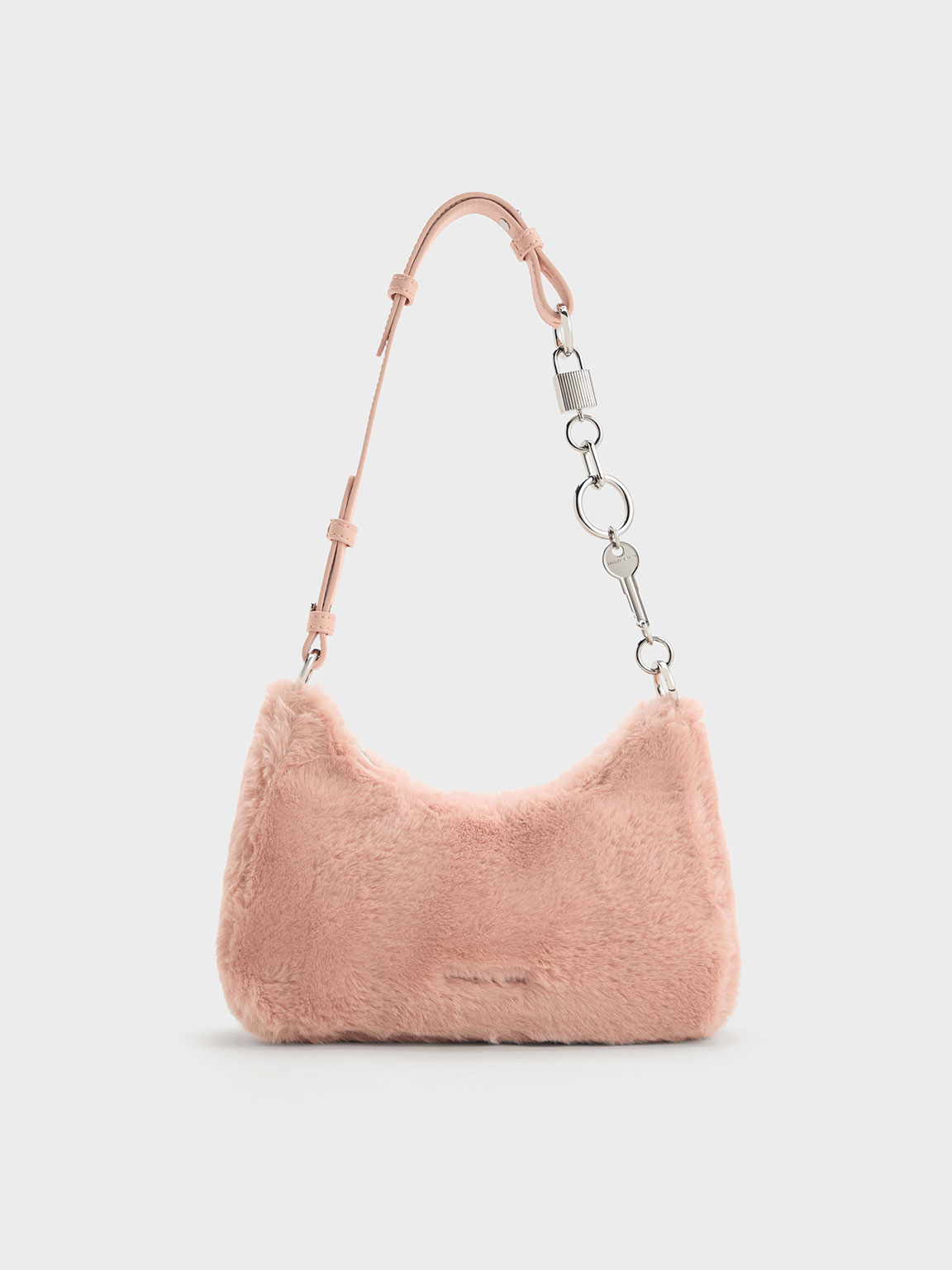 Topshop pink on sale fur bag