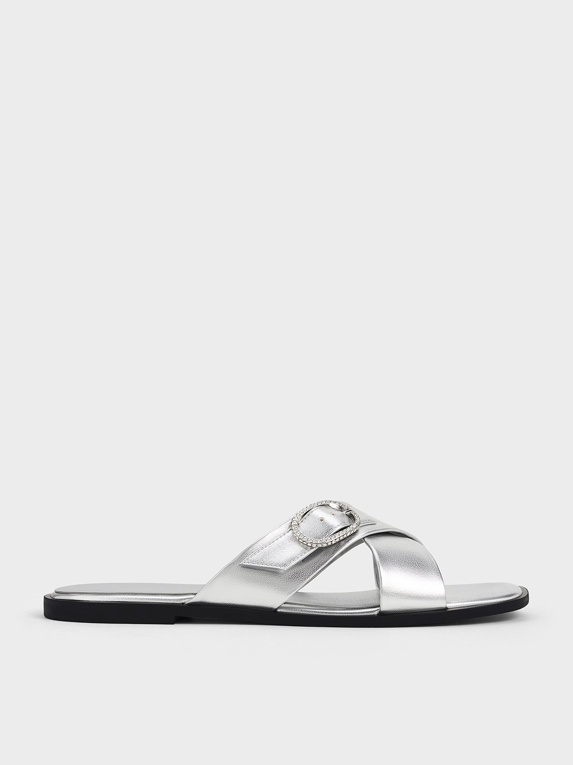 サンダル・ミュール BUCKLE SLIDE SANDALS 楽天市場】2WAY ダブルストラップ 4.5cm ウェッジソール