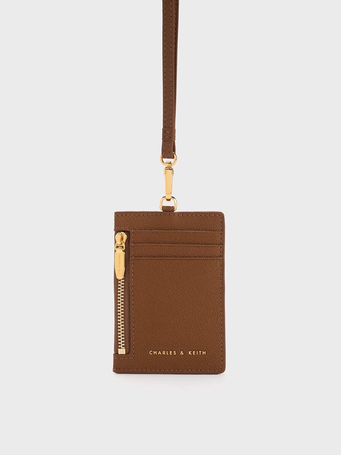 กระเป๋าใส่บัตร Chocolate Side Zip Card Holder CHARLES & KEITH TH