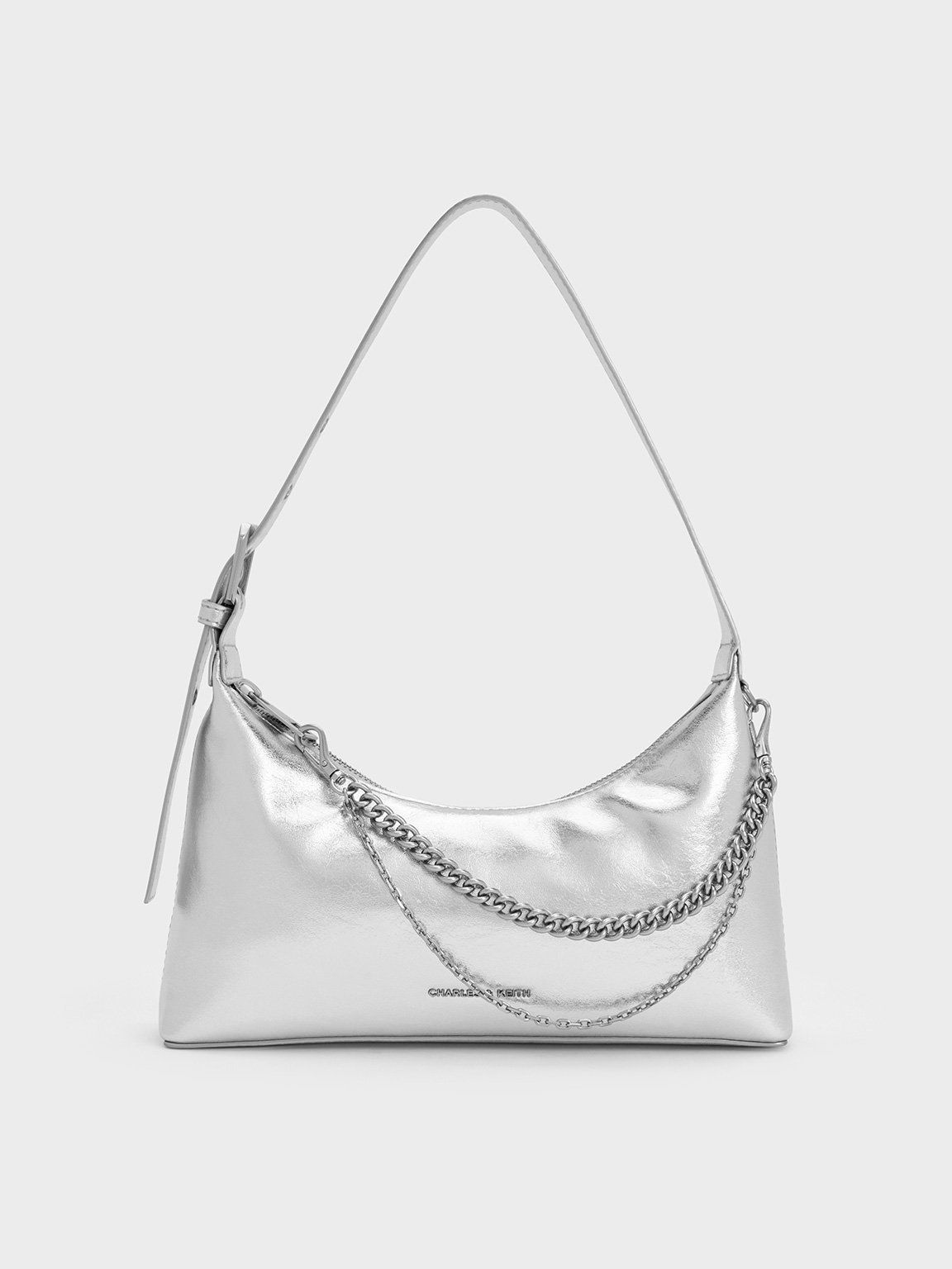[ ] CKJ Slick Shoulder Bag ★大人気★ Noir Sigrid Shoulder Bag - CHARLES & KEITH US