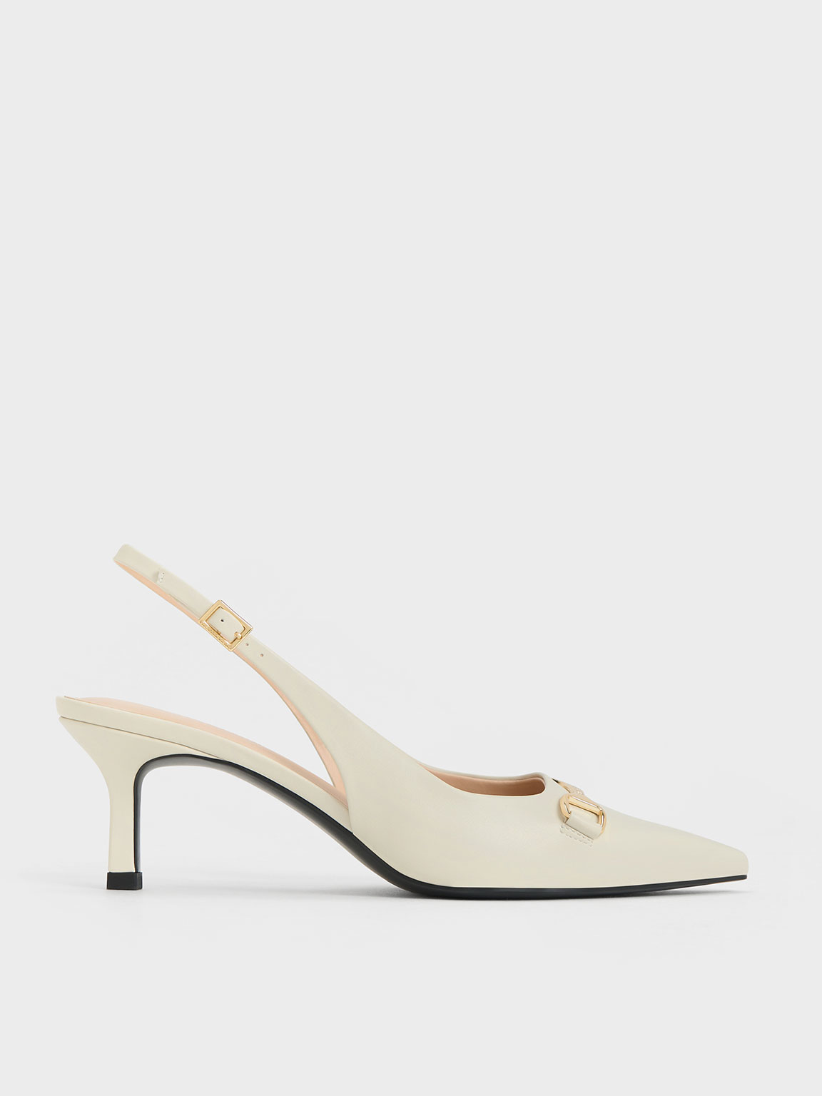 รองเท้าปิดส้น Chalk Leslie Metallic-Accent Slingback Pumps