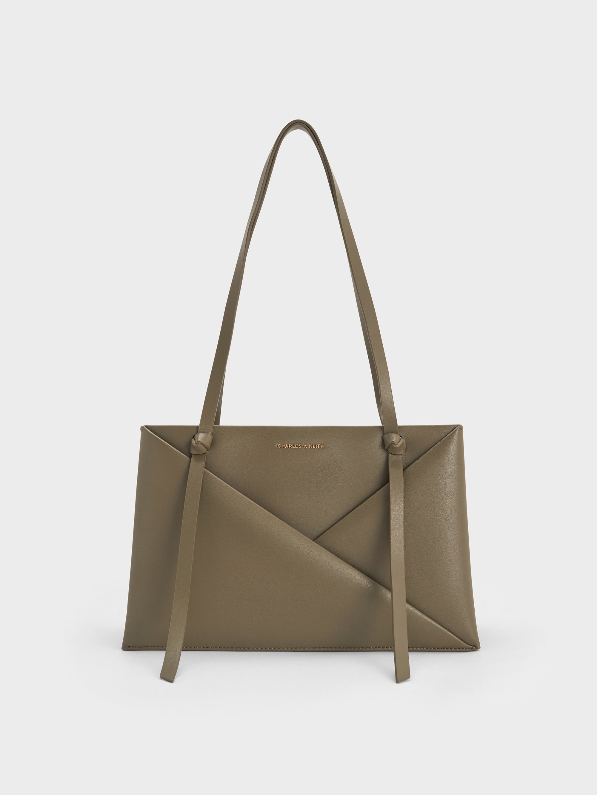 Deep Olive Midori Geometric Tote Bag - Deep Olive - Bags