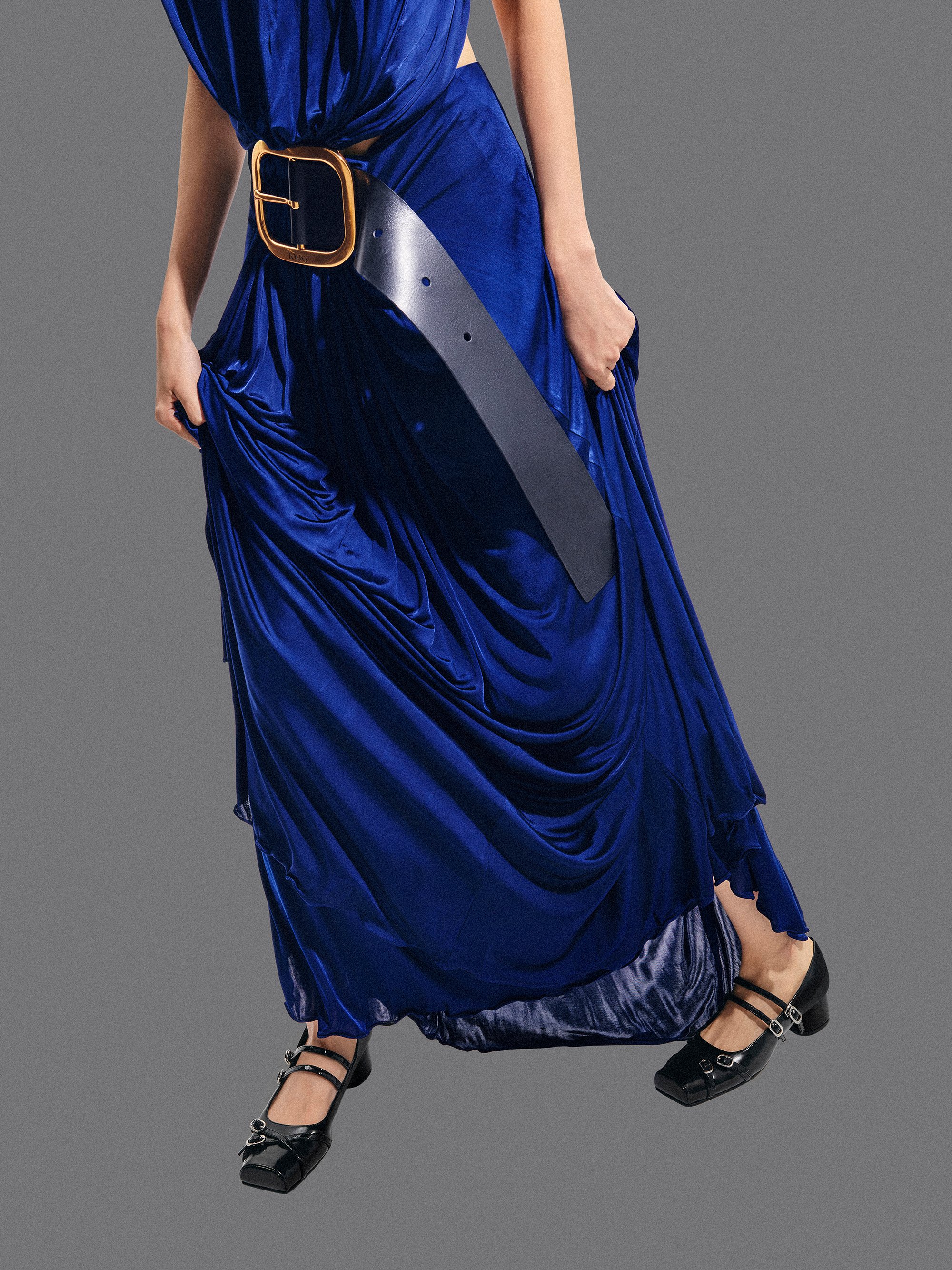 Janis Double-Strap Mary Jane Pumps, Black Boxed, hi-res