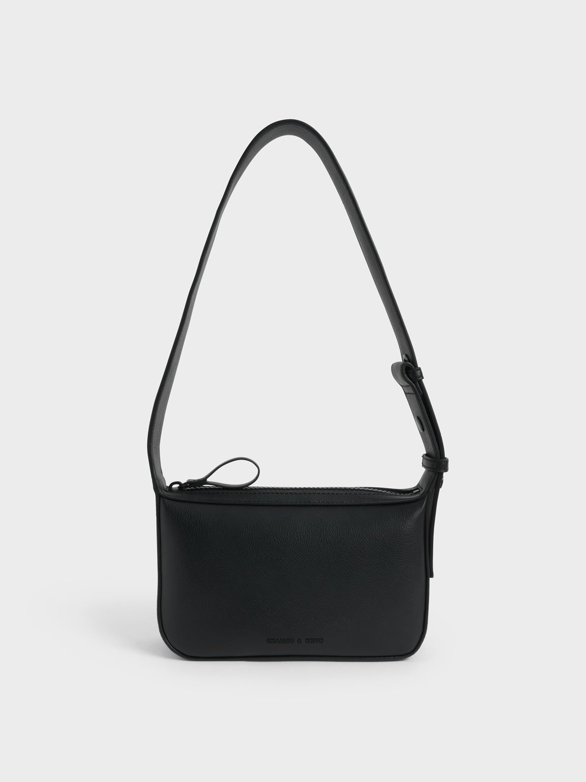 Black Boxy Shoulder Bag - CHARLES & KEITH TH
